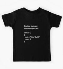 Camiseta para niños Hola Mundo! C ++