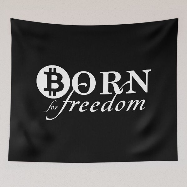 Item preview, Bitcoin born for freedom - crypto designed and sold by torti2000.