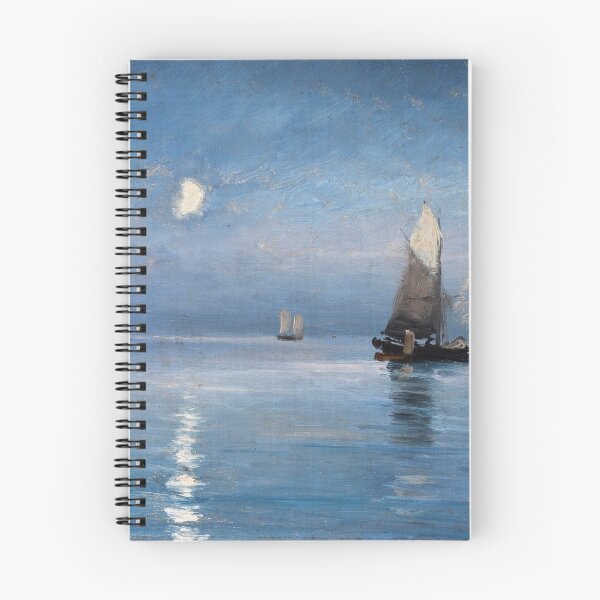 Item preview, Carl Locher - Fishing cutters in the moonlit night designed and sold by vakashop.