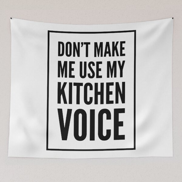 Item preview, Don't Make Me Use My Kitchen Voice - Funny Line Cook Design designed and sold by HalpinDesign.