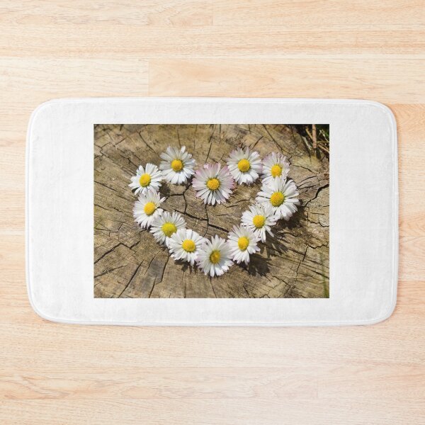 Item preview, Heart shaped daisy flowers designed and sold by OneCherubim.