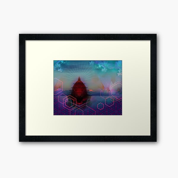 Hive - surreal landscape Framed Art Print