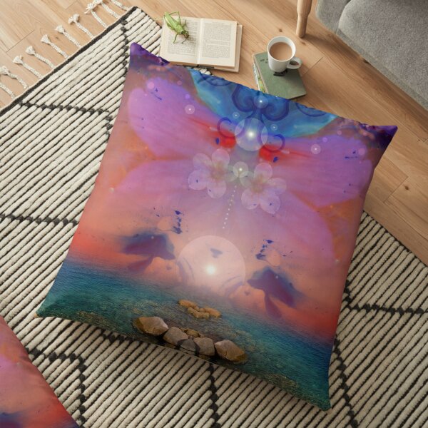 Daybreak - surreal landscape Floor Pillow
