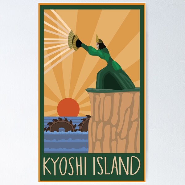 Item preview, Kyoshi Island Print w/ the Unagi designed and sold by laughingplace55.