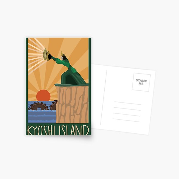 Vista previa del artículo con la obra «Impresión de la isla Kyoshi con Unagi», diseñado y vendido por laughingplace55.