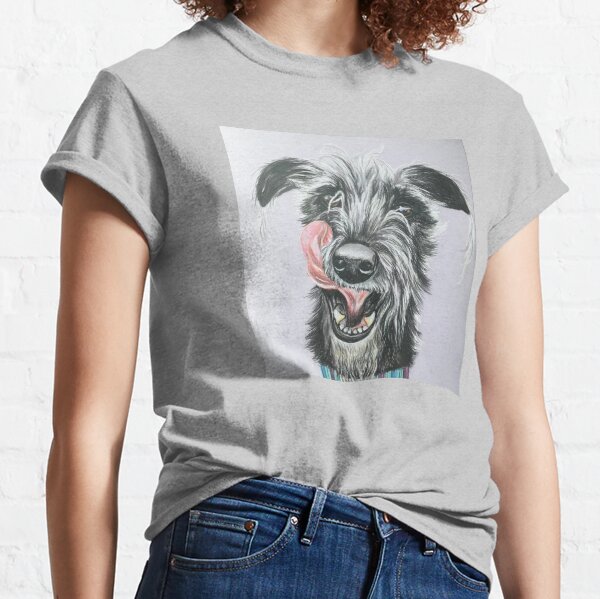 Item preview, Cheeky scruffy Lurcher designed and sold by Merlinsmates.
