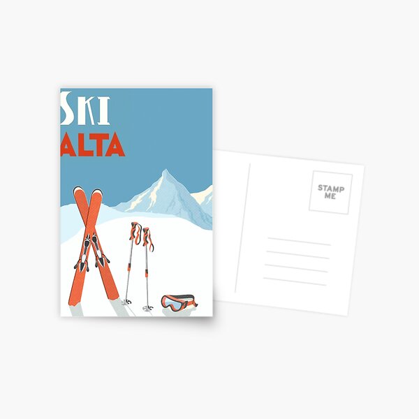 Item preview, Ski Alta Vintage Poster designed and sold by Claireandrewss.