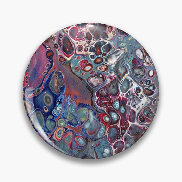 Item preview, "Colorful Wave" Fluid Art Painting designed and sold by peonypours.