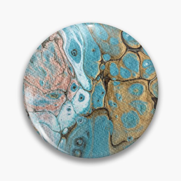 Item preview, "Metallic Swirl" Fluid Art Painting designed and sold by peonypours.