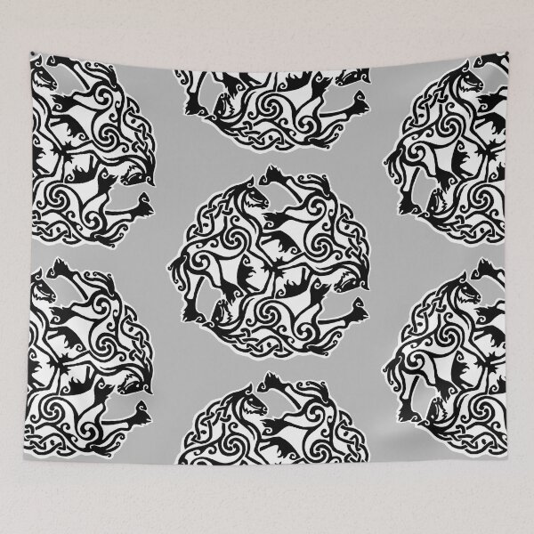 Item preview, Celtic horses - trinity designed and sold by Skeggja.