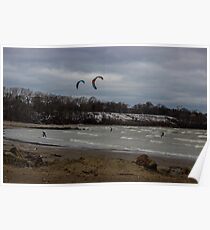 Kite Skiing Poster