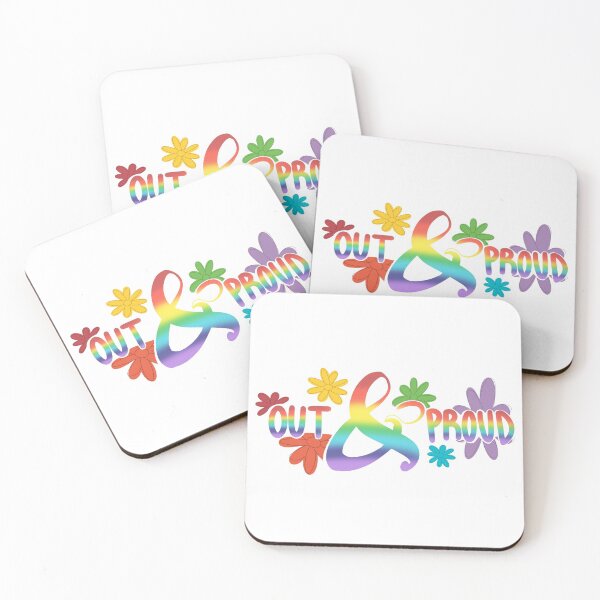 Item preview, "Out And Proud" Gay Pride Flag designed and sold by Lee Calder.