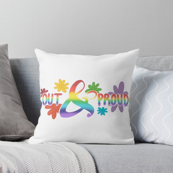 Item preview, "Out And Proud" Gay Pride Flag designed and sold by Lee Calder.