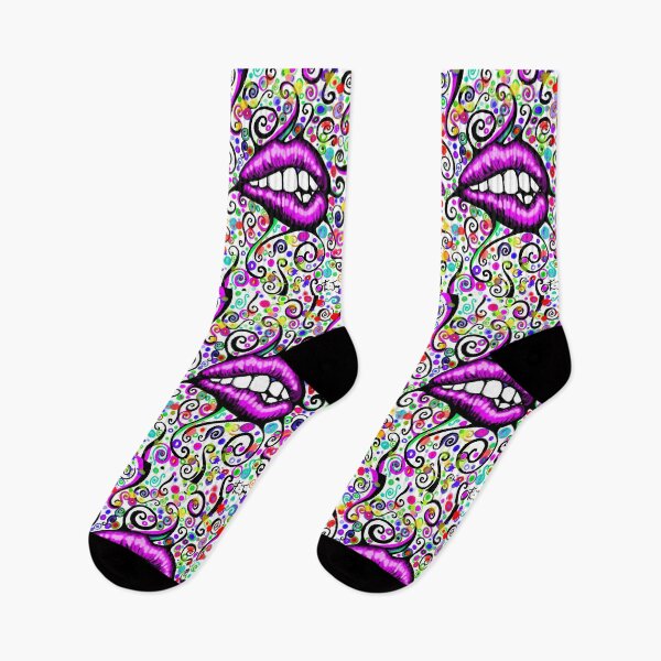 Item preview, Purple Lips Face Mask designed and sold by jaggerstudios.