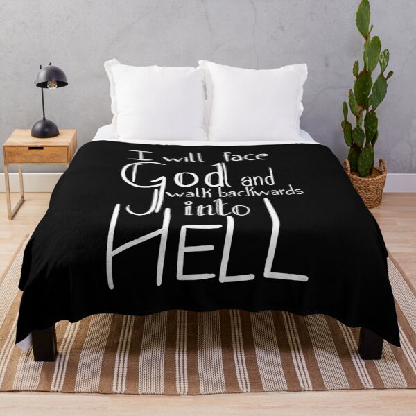 Item preview, will face god an walk backwards into hell - dark version designed and sold by cu-b3.
