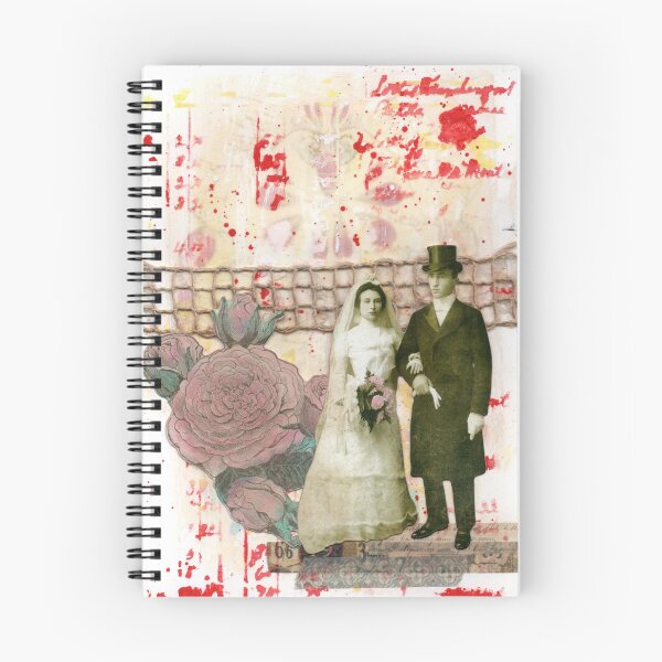 Item preview, Wedding Rose Art Journal Mixed Media Collage designed and sold by peonypours.