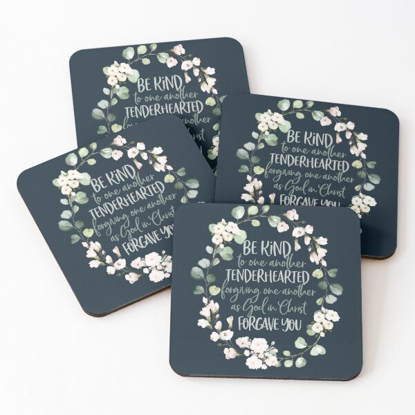 Item preview, Ephesians 4:32 Be Kind to One Another - Christian Wreath Design designed and sold by palmsandprints2.