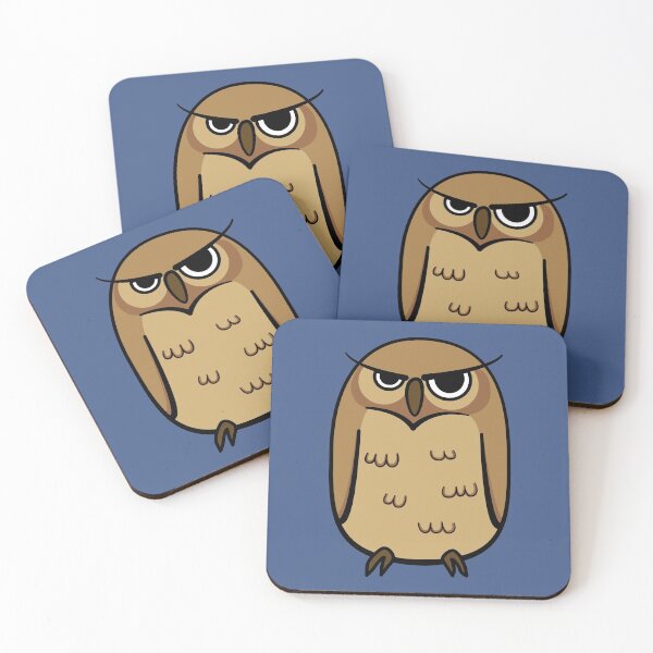 Item preview, Grumpy owl designed and sold by ClumsyCat.