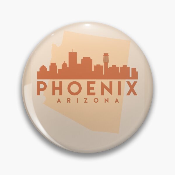 Artikelvorschau, PHOENIX ARIZONA CITY MAP SKYLINE EARTH TONES entworfen und verkauft von deificusArt.