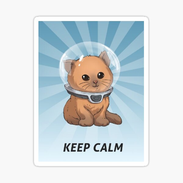 Keep Calm Kitty 86 Sticker