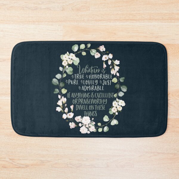 Item preview, Philippians 4:8 Whatever is True - Christian Wreath Design designed and sold by palmsandprints2.