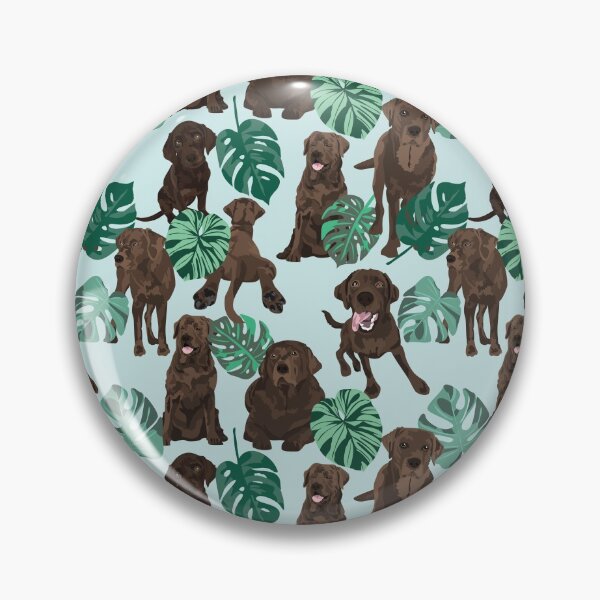 Item preview, Chocolate Lab Tropical designed and sold by ArtofACoonhound.