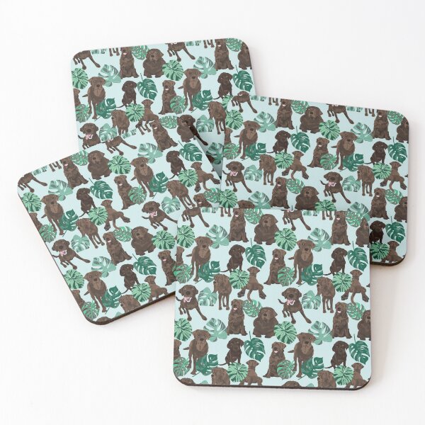 Item preview, Chocolate Lab Tropical designed and sold by ArtofACoonhound.