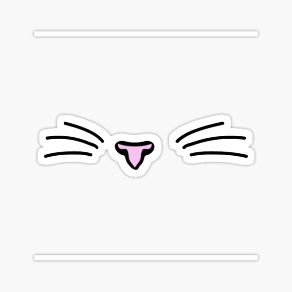 Vista previa del artículo con la obra «bigotes de gato lindo», diseñado y vendido por Y-face-masks.