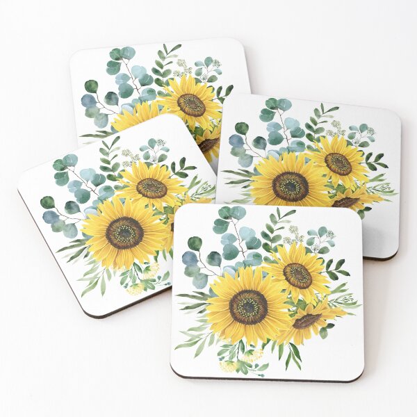Item preview, Sunflower and Eucalyptus  designed and sold by BlushPearls.