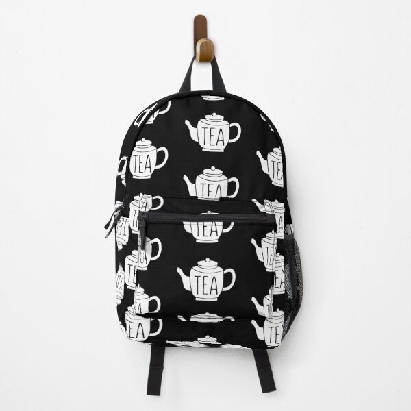 Tea Shirt Funny Text Pun Illustration Backpack