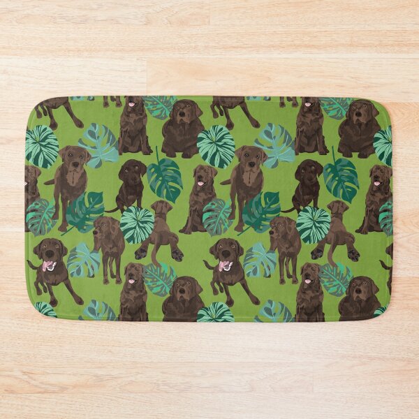 Item preview, chocolate Labrador tropical designed and sold by ArtofACoonhound.