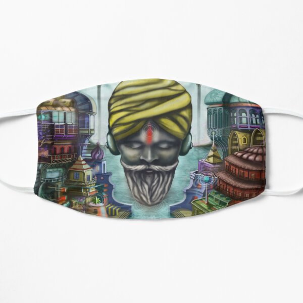 Young Sadhu listening Ambient Sounds Small Mask