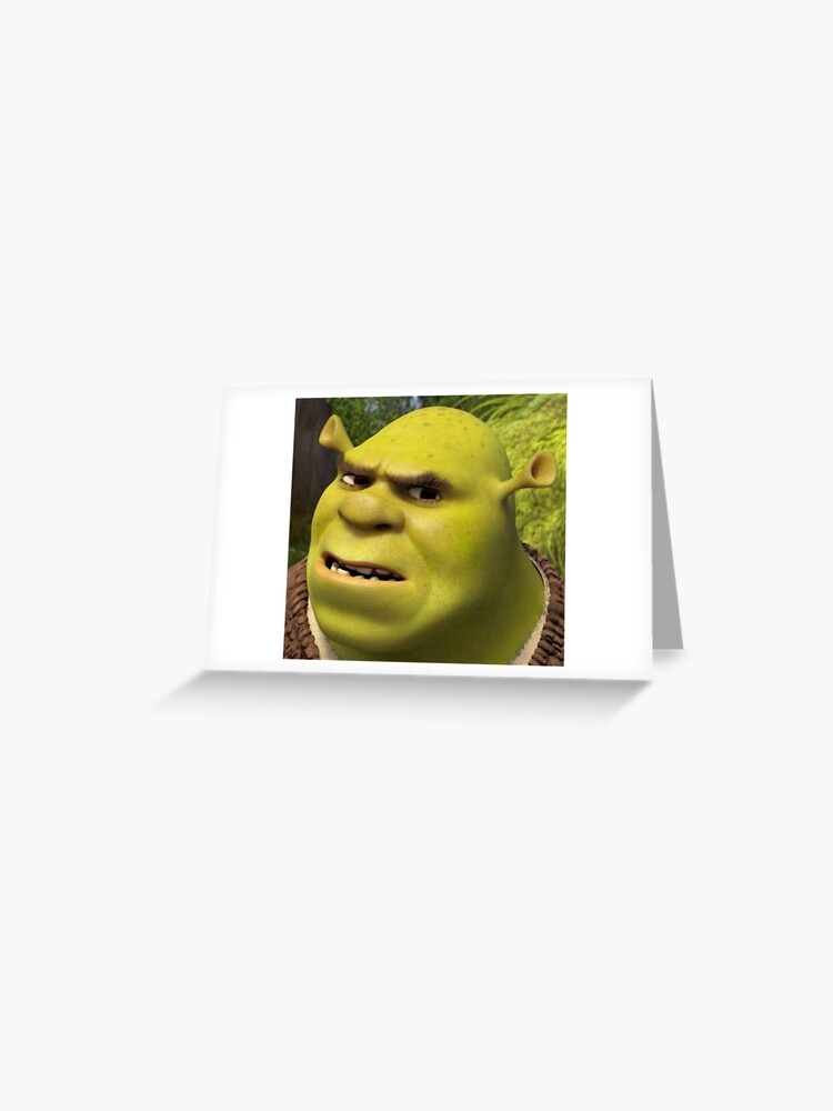 Shrek Face Meme | Greeting Card