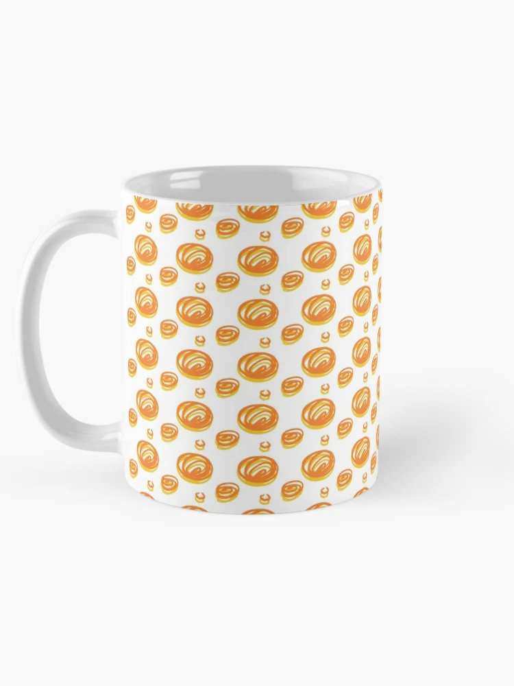 Thumbnail 5 of 6, Coffee Mug, shell pattern orange designed and sold by repeatpattern.