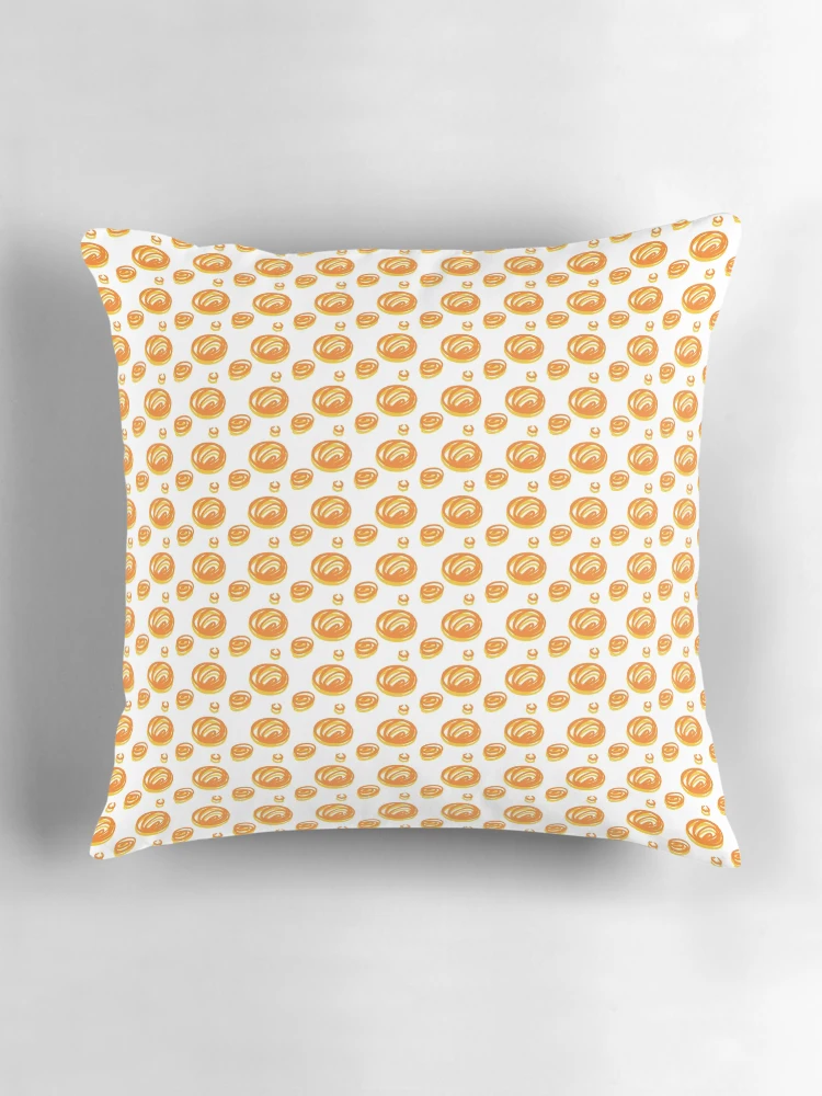 Thumbnail 3 of 4, Pillow, shell pattern orange designed and sold by repeatpattern.