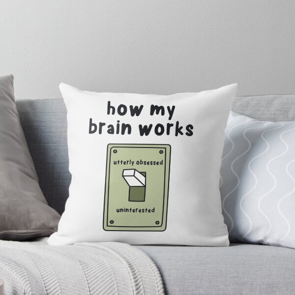 Item preview, How My Brain Works Utterly Obsessed Uninterested designed and sold by redbehren.