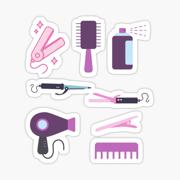 "Beauty Salon, Cosmetology Items Sticker" Sticker by meresela Redbubble