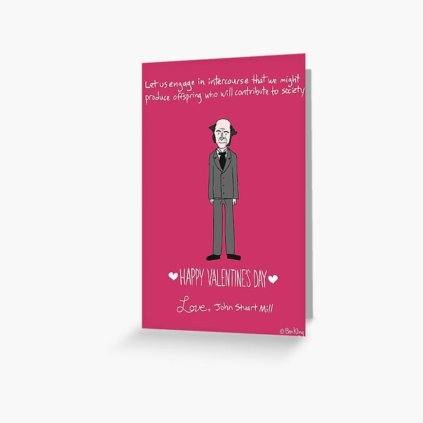 John Stuart Mill Greeting Card
