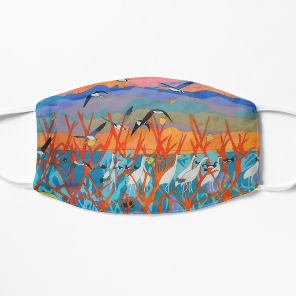 Nine Leaves in the Wind Mask
