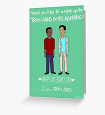 Troy and Abed Greeting Card