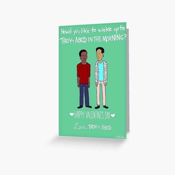 Troy and Abed Greeting Card