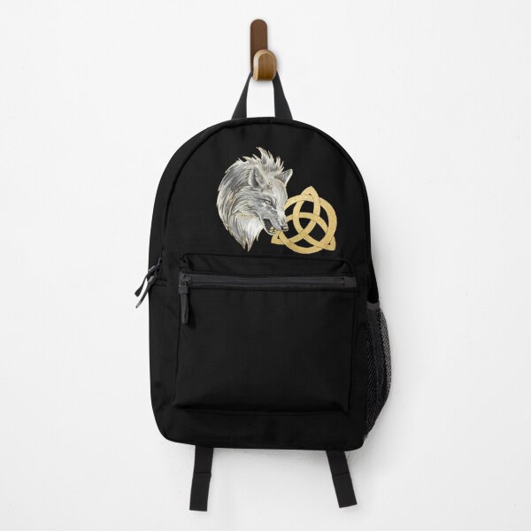 Item preview, Alpha White Wolf with Gold Celtic symbol designed and sold by Lady-Lilac.