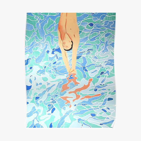 Swim Hockney Jump Poster