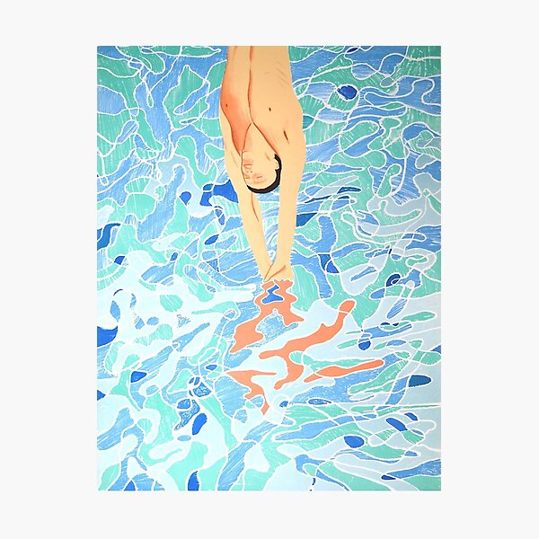 Swim Hockney Jump Photographic Print