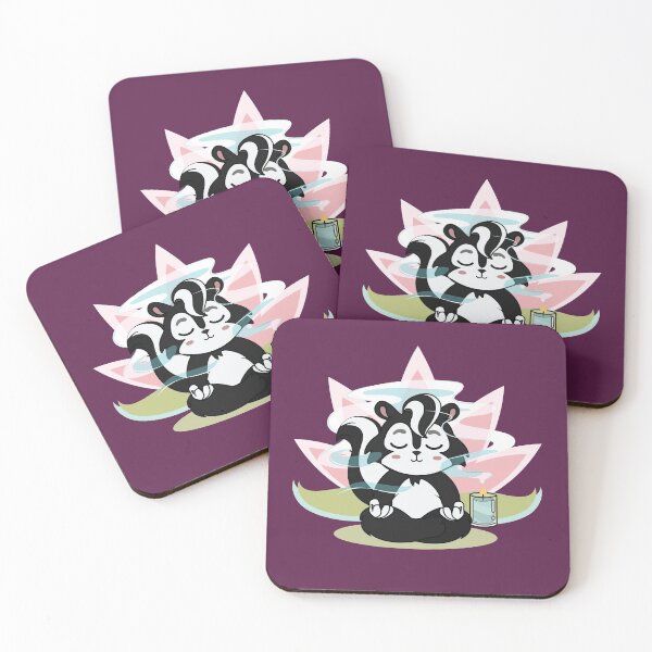 Item preview, Aromatherapy Yoga - Cute Meditating Skunk designed and sold by Maria Garcia.