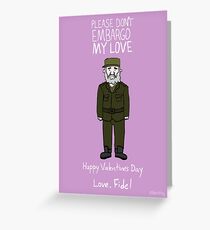 Fidel Castro Greeting Card
