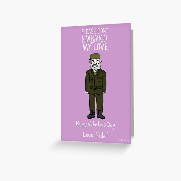 Fidel Castro Greeting Card