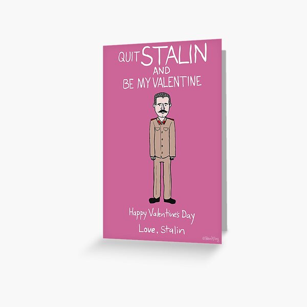 Josef Stalin Greeting Card