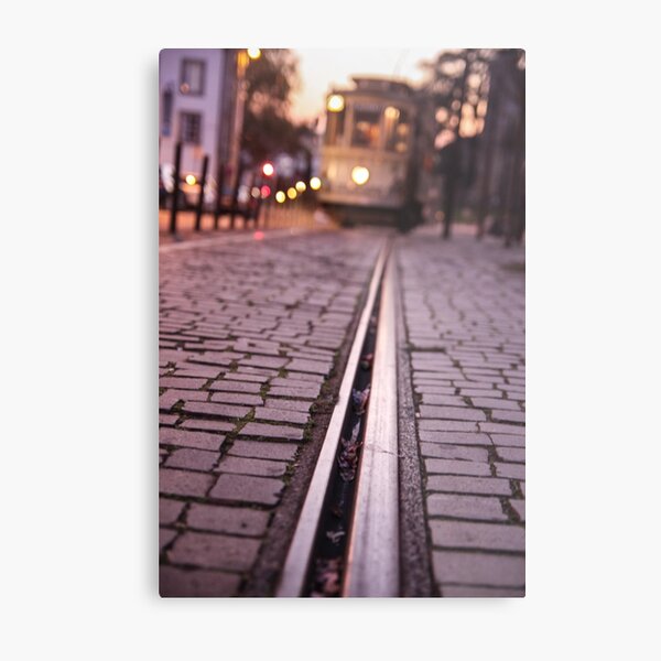 Tram in Lisbon Metal Print