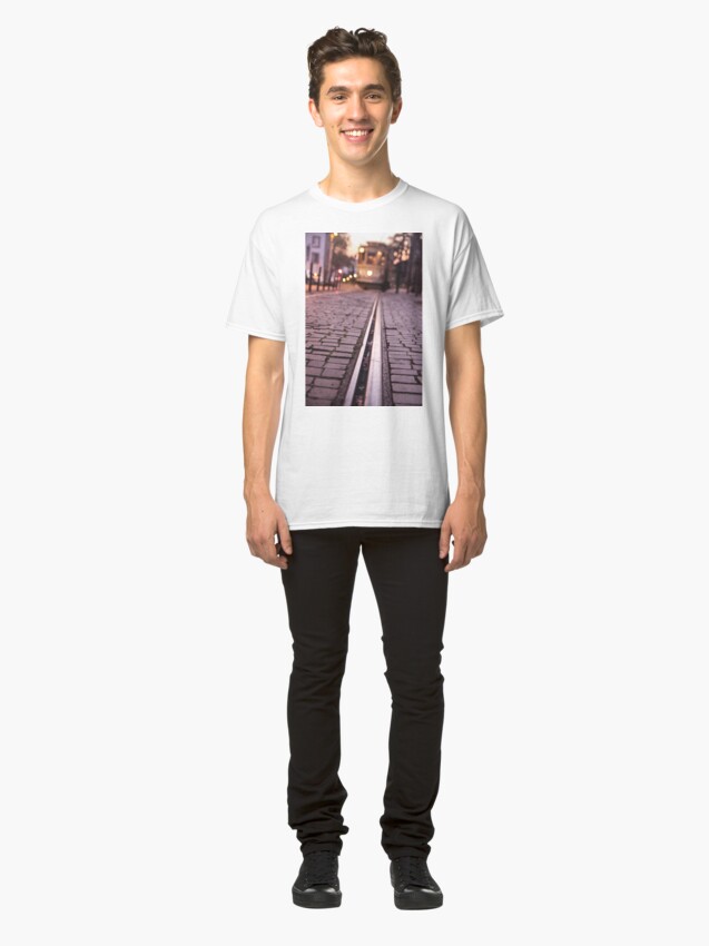 Alternate view of Tram in Lisbon Classic T-Shirt